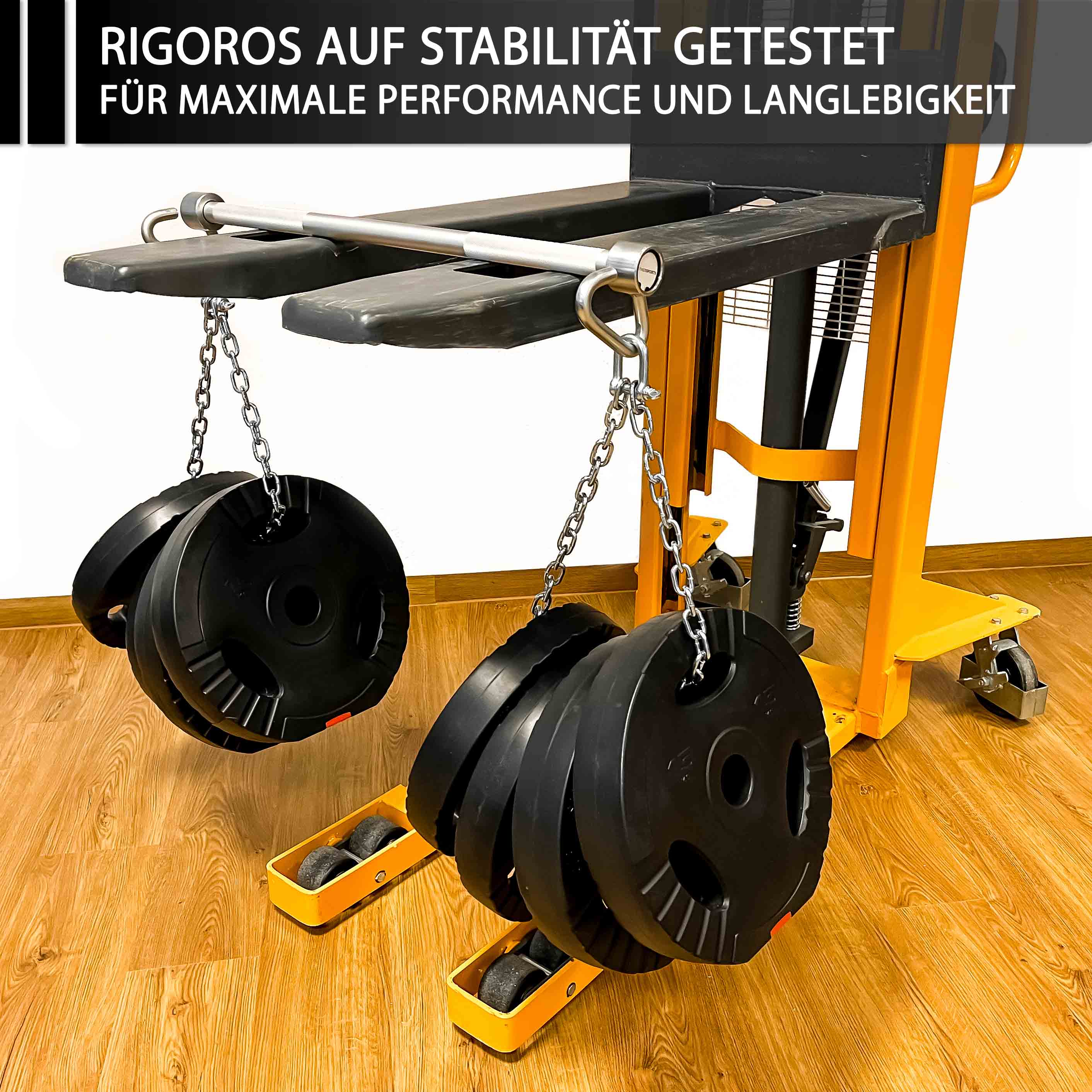 Sportboard Fitness Balance Board mit Stange