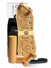 Sportboard-Core-3-Fitness-Balance-Board-Kork-mit-Halbrolle-und-Rucksack