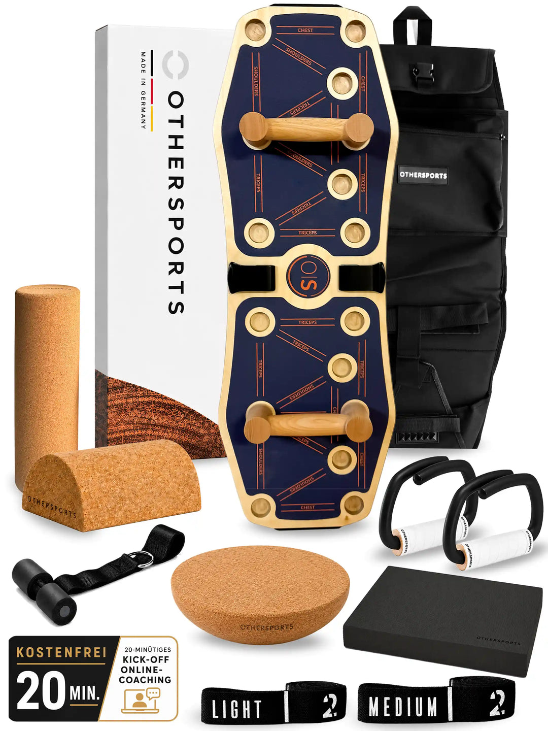 B-Ware Sportboard 4 Balance, Complete-Set mit blauer Grip-Oberfläche