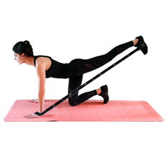 Beinstrecker mit dem Multi-Loop Fitnessband