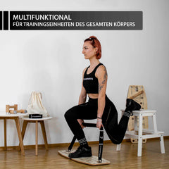 Push up board mit Bändern Lunges