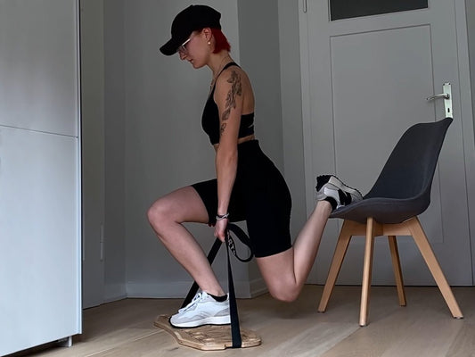 Bulgarian Squats mit dem Fitness Balance Board