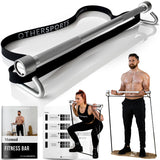 Fitnessstange mit Fitnessbändern