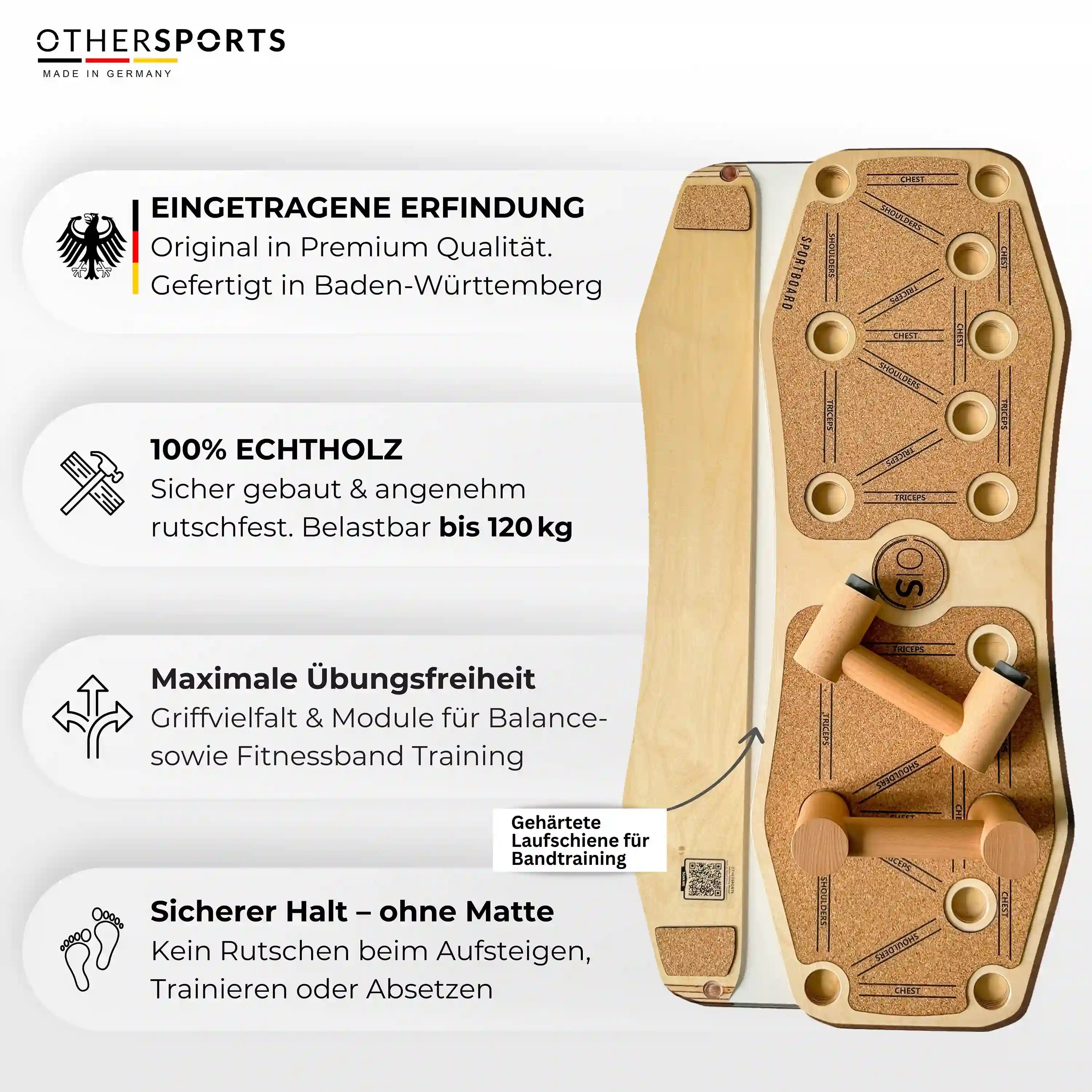 Sportboard-Core-3-Fitness-Balance-Board-Kork-Eigenschaften