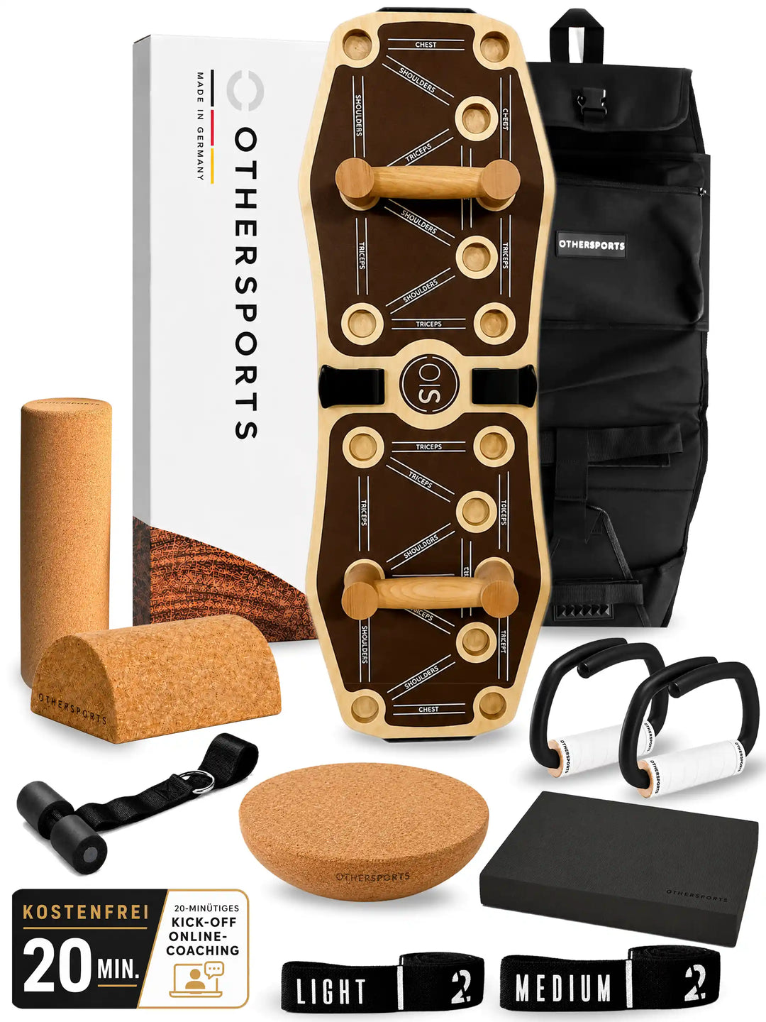 B-Ware Sportboard 4 Balance, Complete-Set mit brauner Grip-Oberfläche