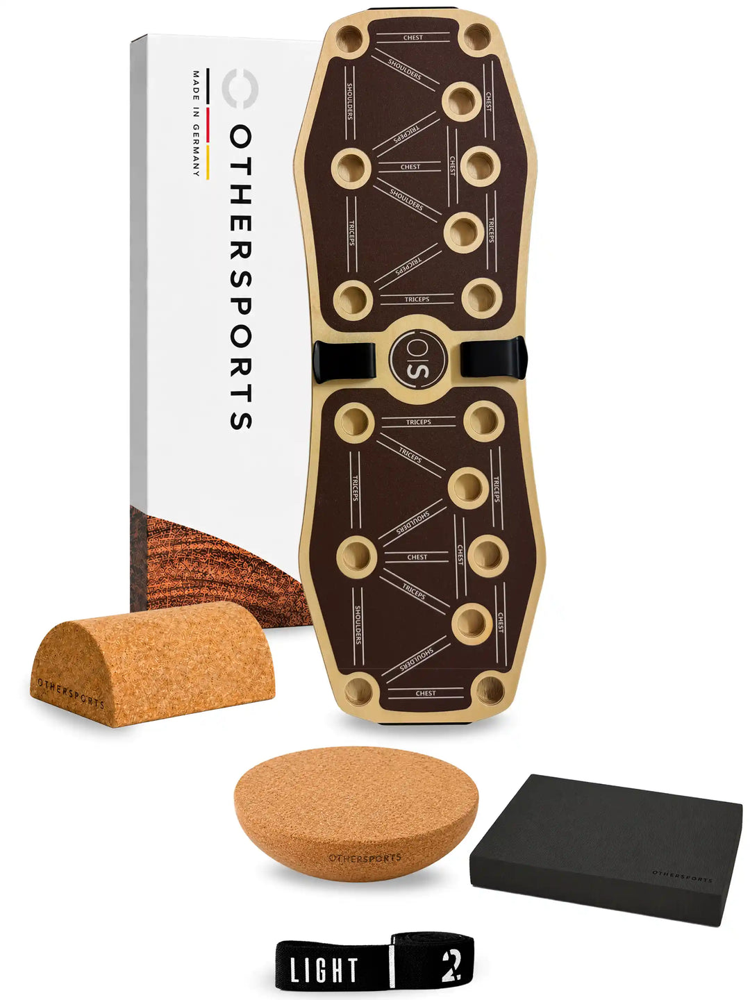 B-Ware Sportboard 4 Balance, Standard-Set mit brauner Grip-Oberfläche