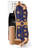 Wackelboard blau mit Rolle und Halbrolle
