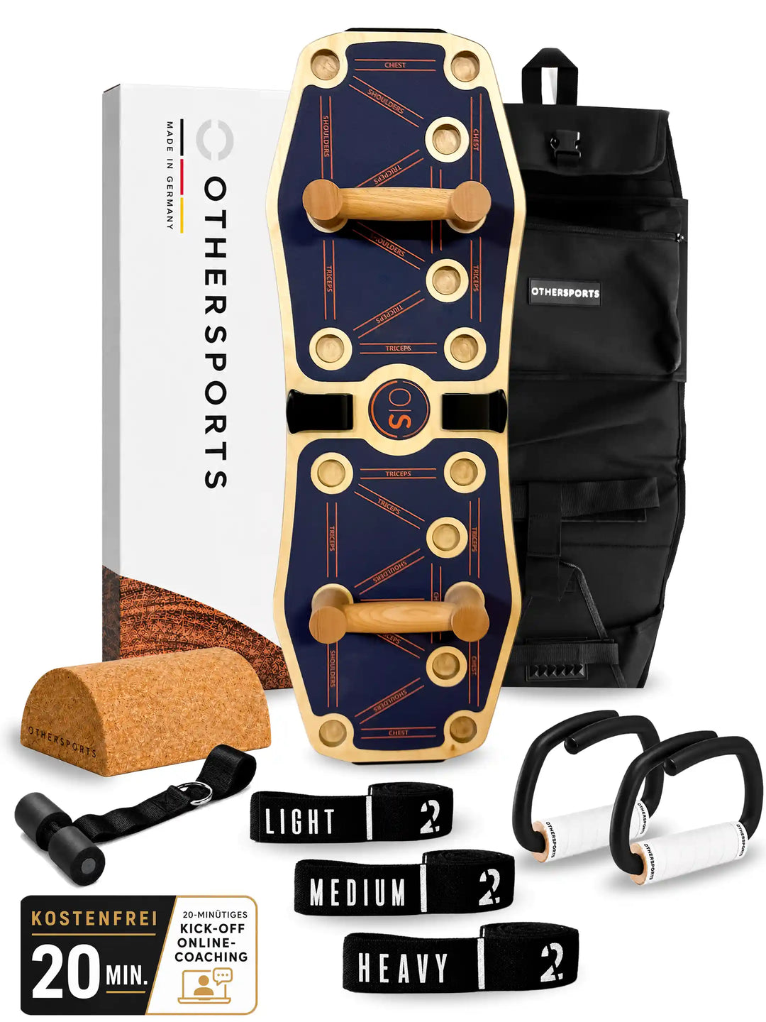 B-Ware Sportboard 4 Core, Complete-Set mit blauer Grip-Oberfläche
