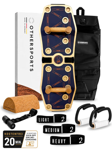 B-Ware Sportboard 4 Core, Complete-Set mit blauer Grip-Oberfläche