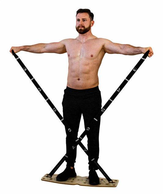 liegestutzbrett-Schultertraining-mit-Fitnessband
