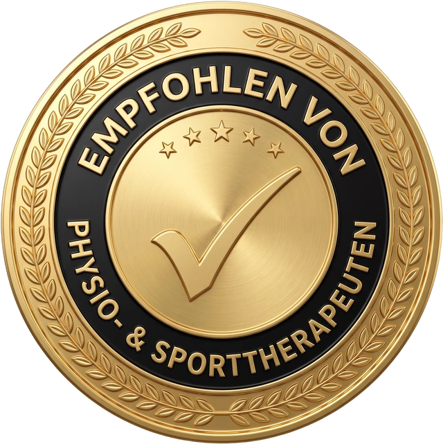 Siegel: Empfohlen von Physio- und Sporttherapeuten